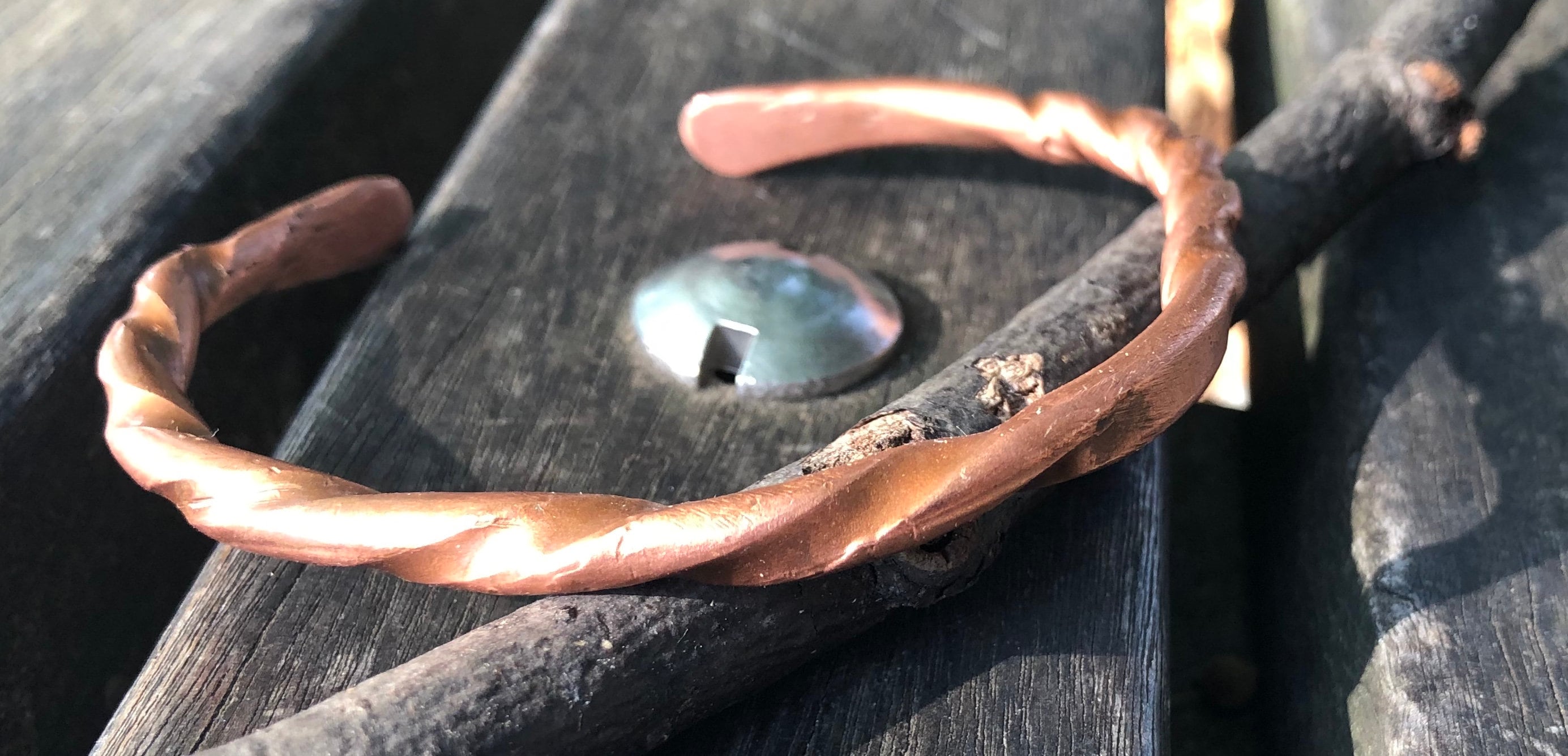 Twisted copper wire bracelets deals