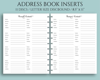 address book etsy