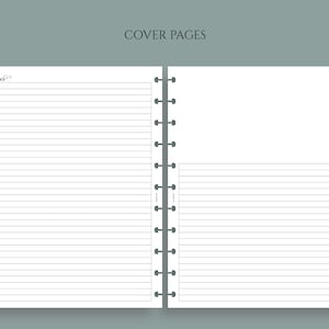 Undated Monthly Calendar Planner Inserts, Sunday Start, MO2P Layout Big Happy Planner / 8.5 x 11 image 2