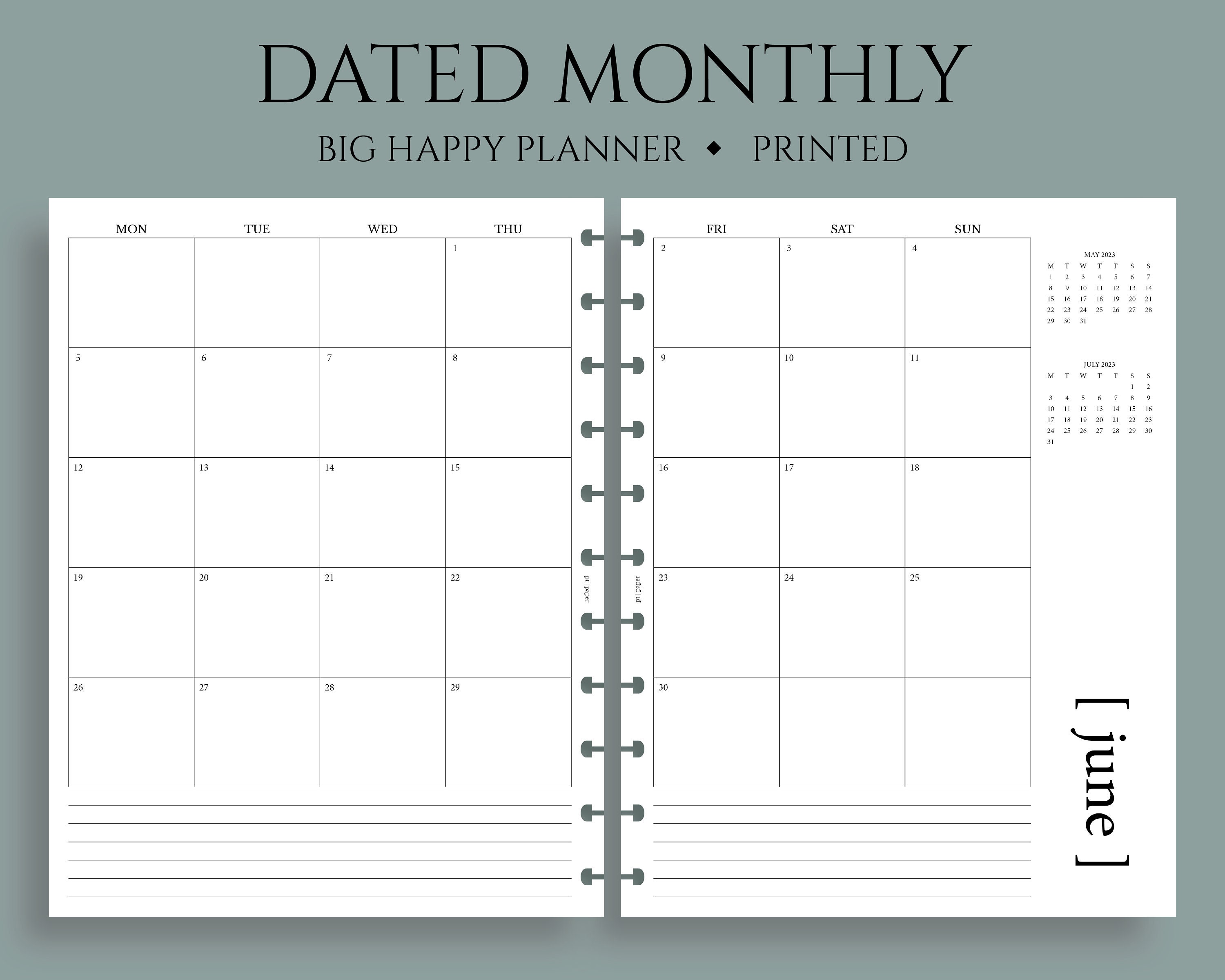 2024 MO2P MONTHLY Planner Insert, MAY PAPER CO.