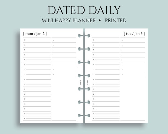 Small Functional Daily Agenda Refill - Art of Living - Books and Stationery