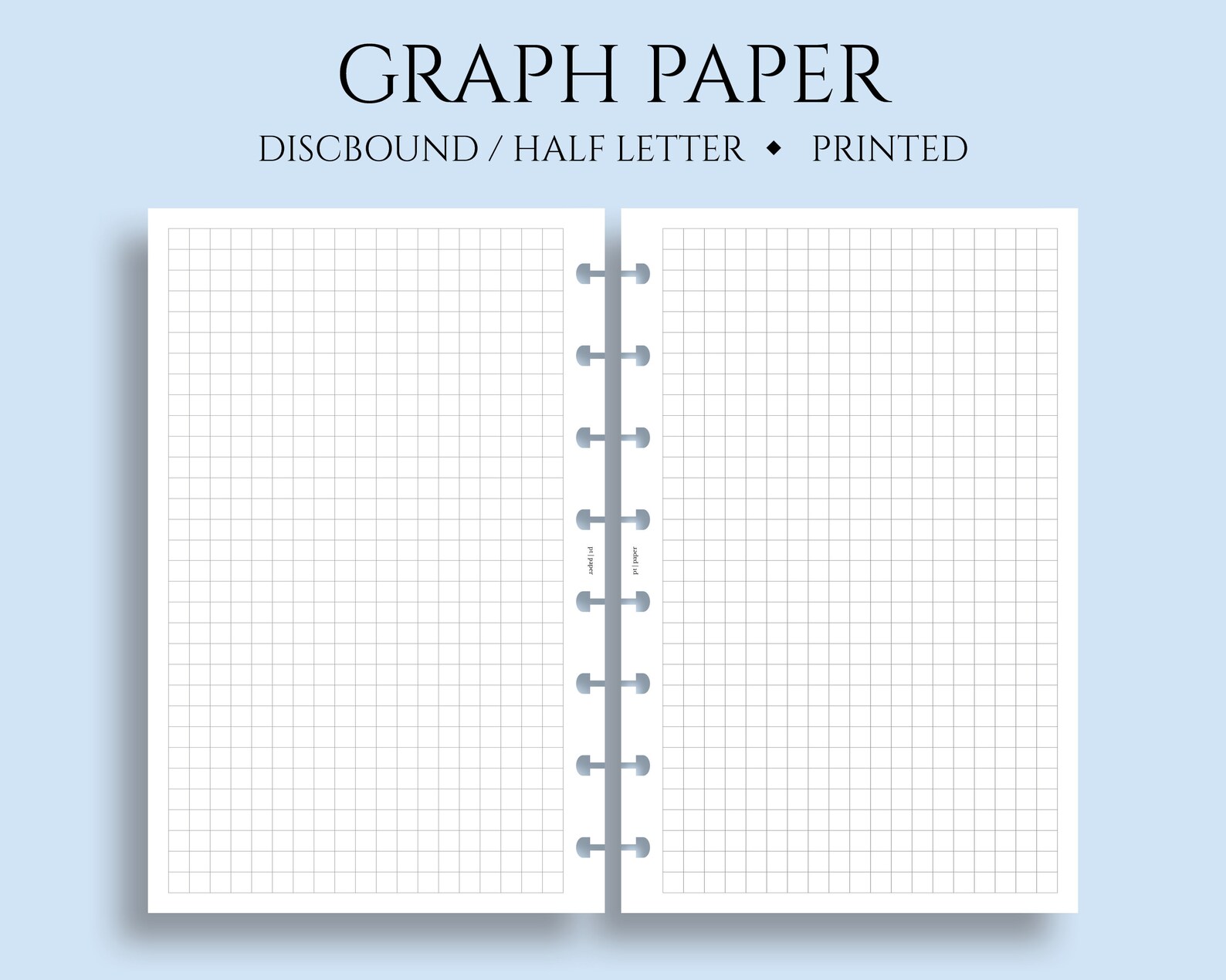 Graph Paper Inserts Grid Filler Paper Bullet Journal Pages Etsy