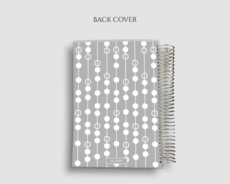 Spiral Bound Journal Spiral Bound Notebook Dot Grid Graph Etsy