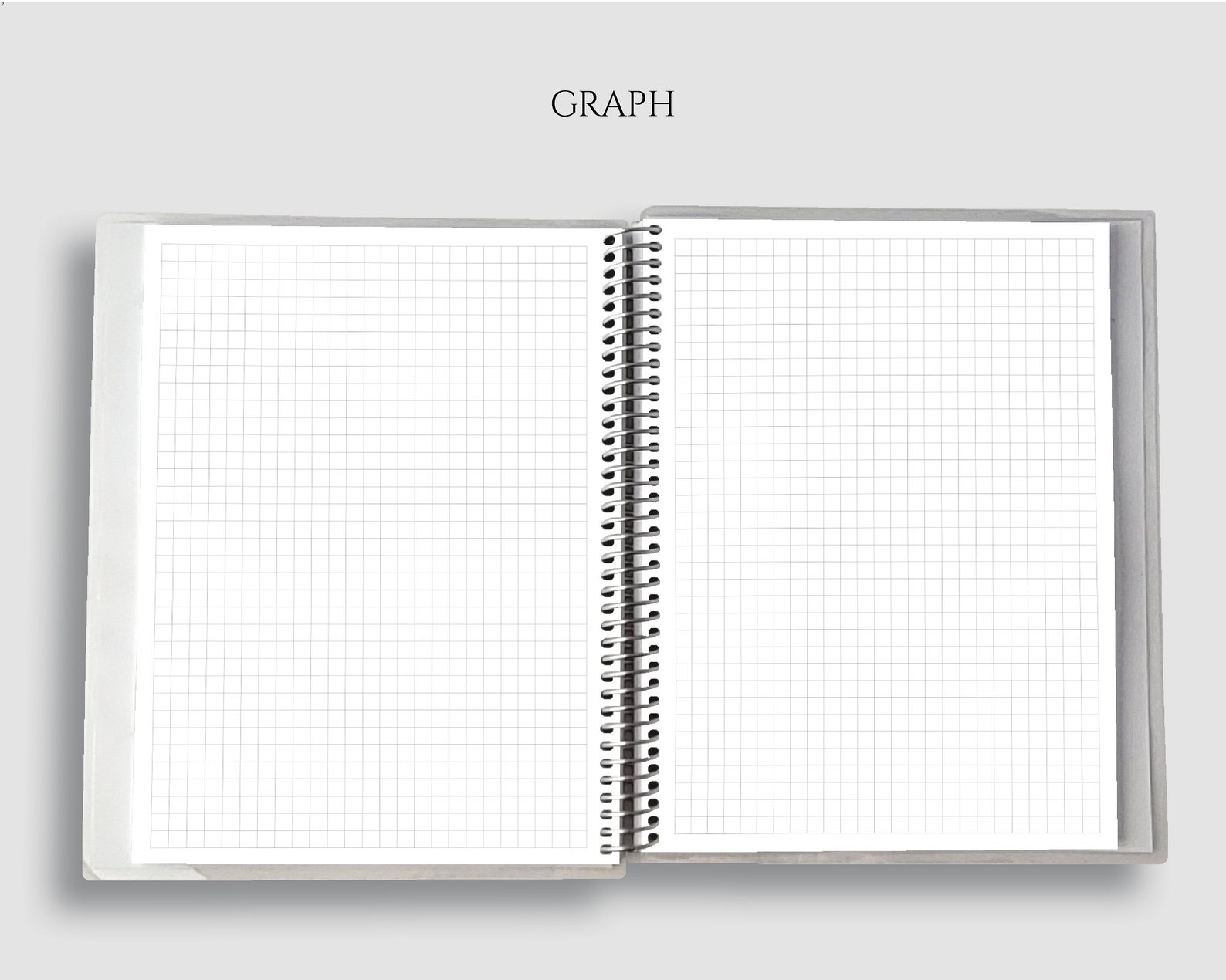 Spiral Bound Journal Spiral Bound Notebook Dot Grid Graph Etsy