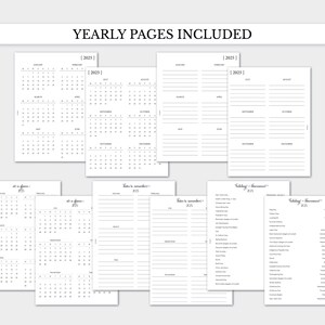 2025 Printable Bundle, Classic Happy Planner Size, Dated Daily, Weekly ...