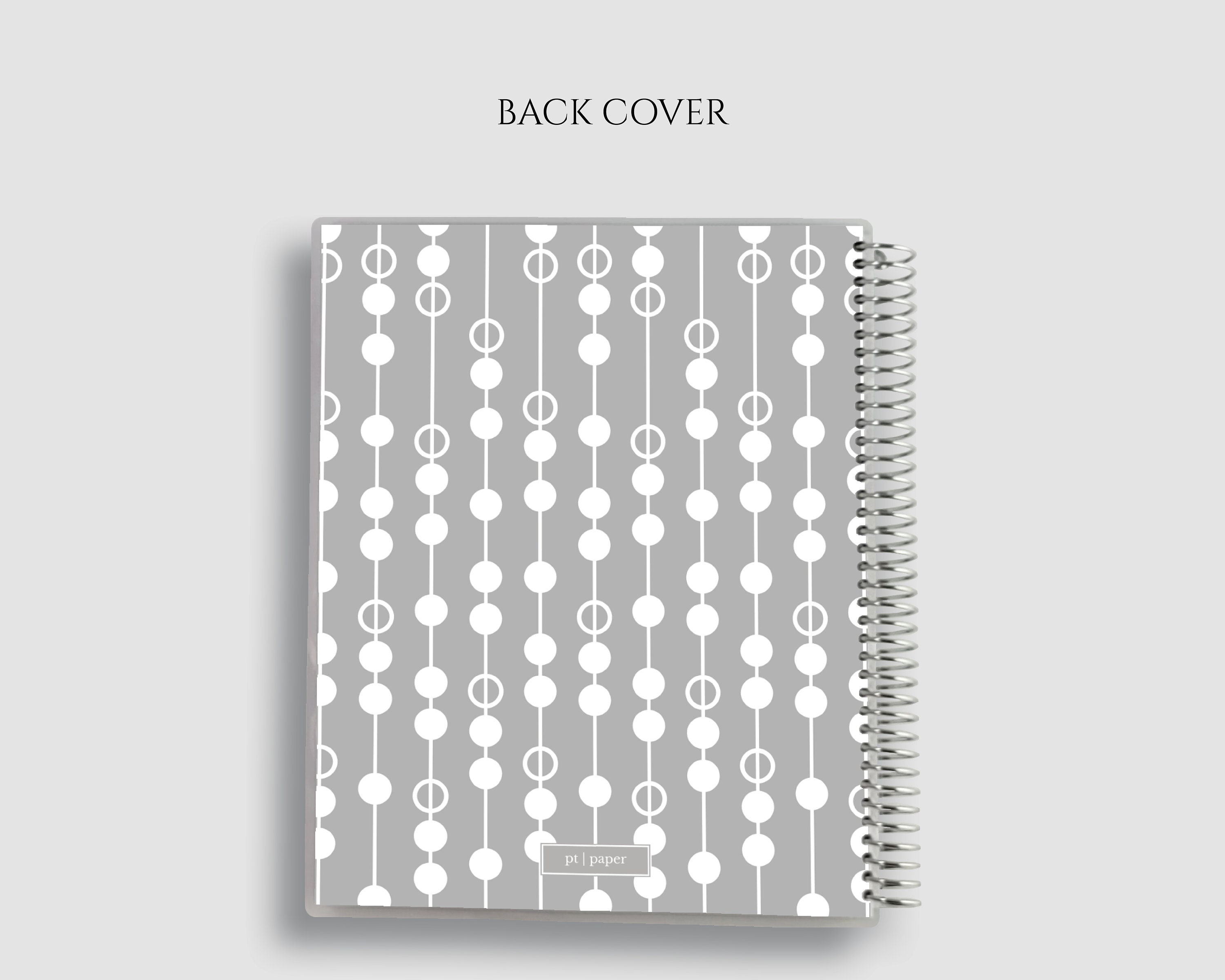 Spiral Bound Journal Spiral Bound Notebook Dot Grid Graph Etsy