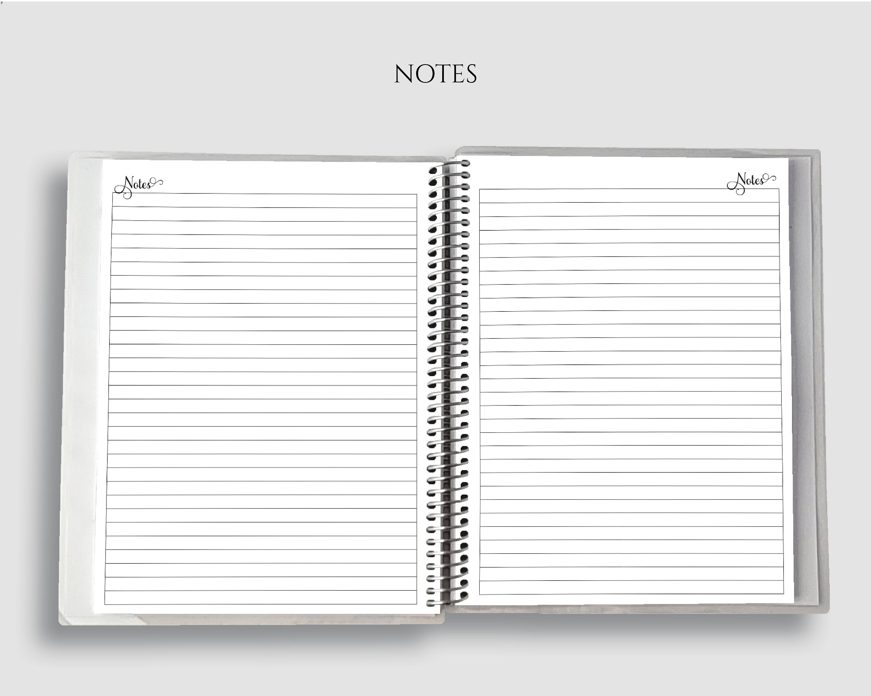 Spiral Bound Journal Spiral Bound Notebook Dot Grid Graph Etsy