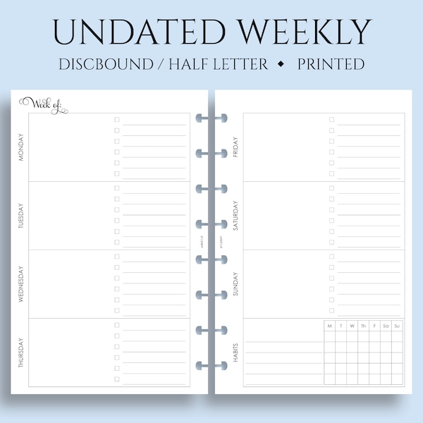 Discbound Planner - Etsy