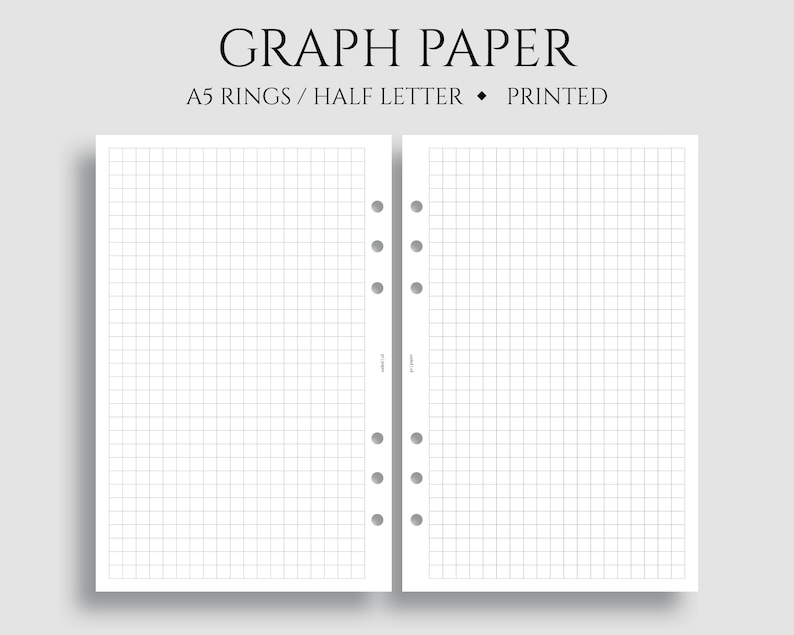 Graph Paper Inserts Grid Filler Paper Bullet Journal Pages Etsy