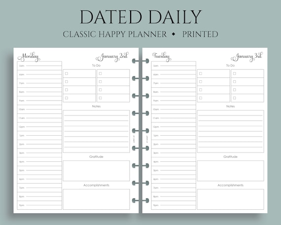 Classic Happy Planner Review  Knitting, Crochet and Crafts