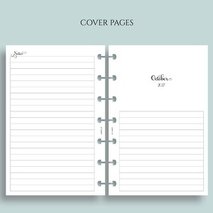 Dated Monthly Calendar Planner Inserts, Mini Happy Planner, Sunday Start, with Holidays, MO2P ~ 4.6" x 7" Bild 3