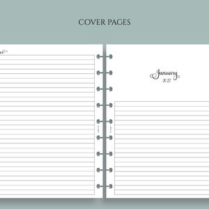 Dated Weekly Planner Inserts, Classic Happy Planner, Horizontal Layout, Daily To Do List, Weekly Habit Tracker, WO2P ~ 7" x 9.25" zdjęcie 2