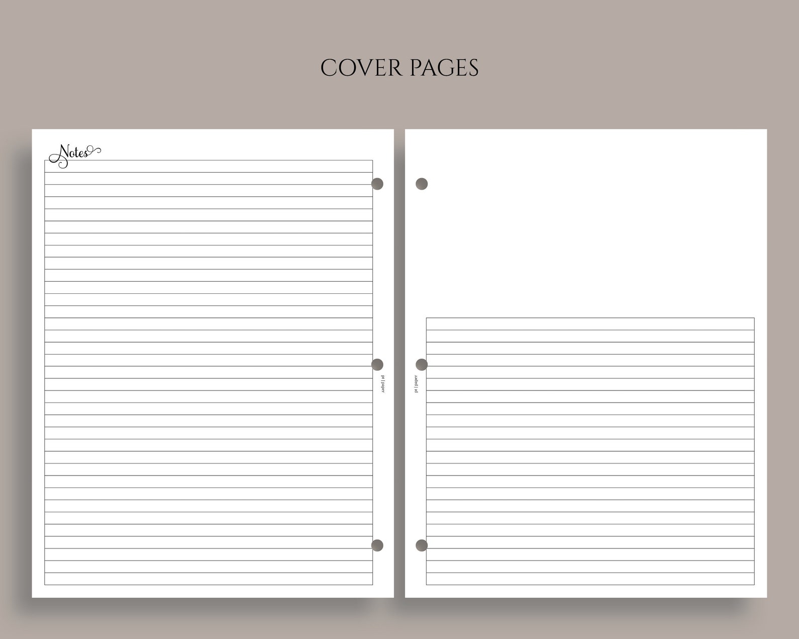 Undated Weekly Planner Inserts, Horizontal Week on Two Pages, Daily to ...