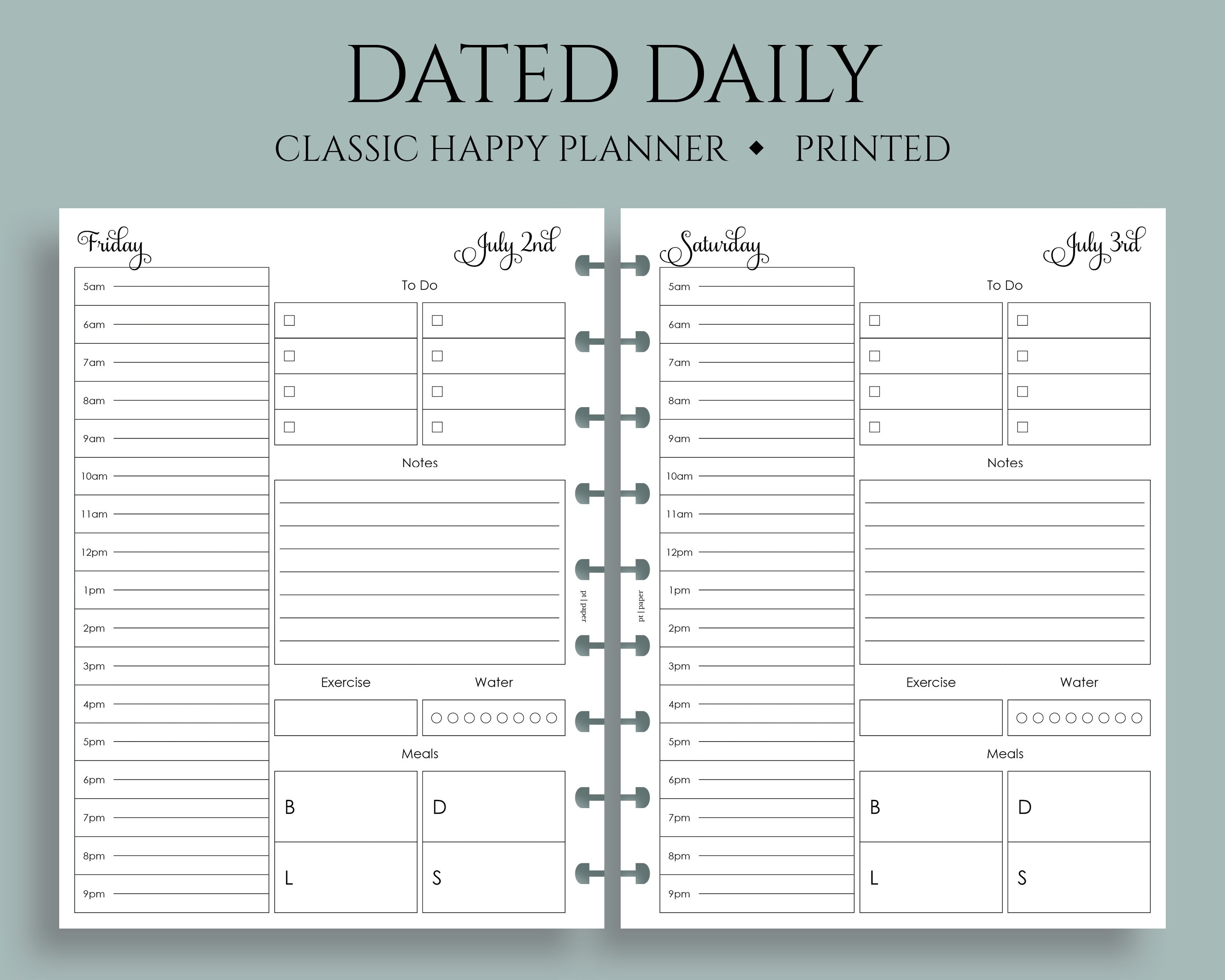 Calendars Planners Paper Printable 9 Disc Planner Insert For Calendars Planners Paper Printable 9 Disc Planner Insert For