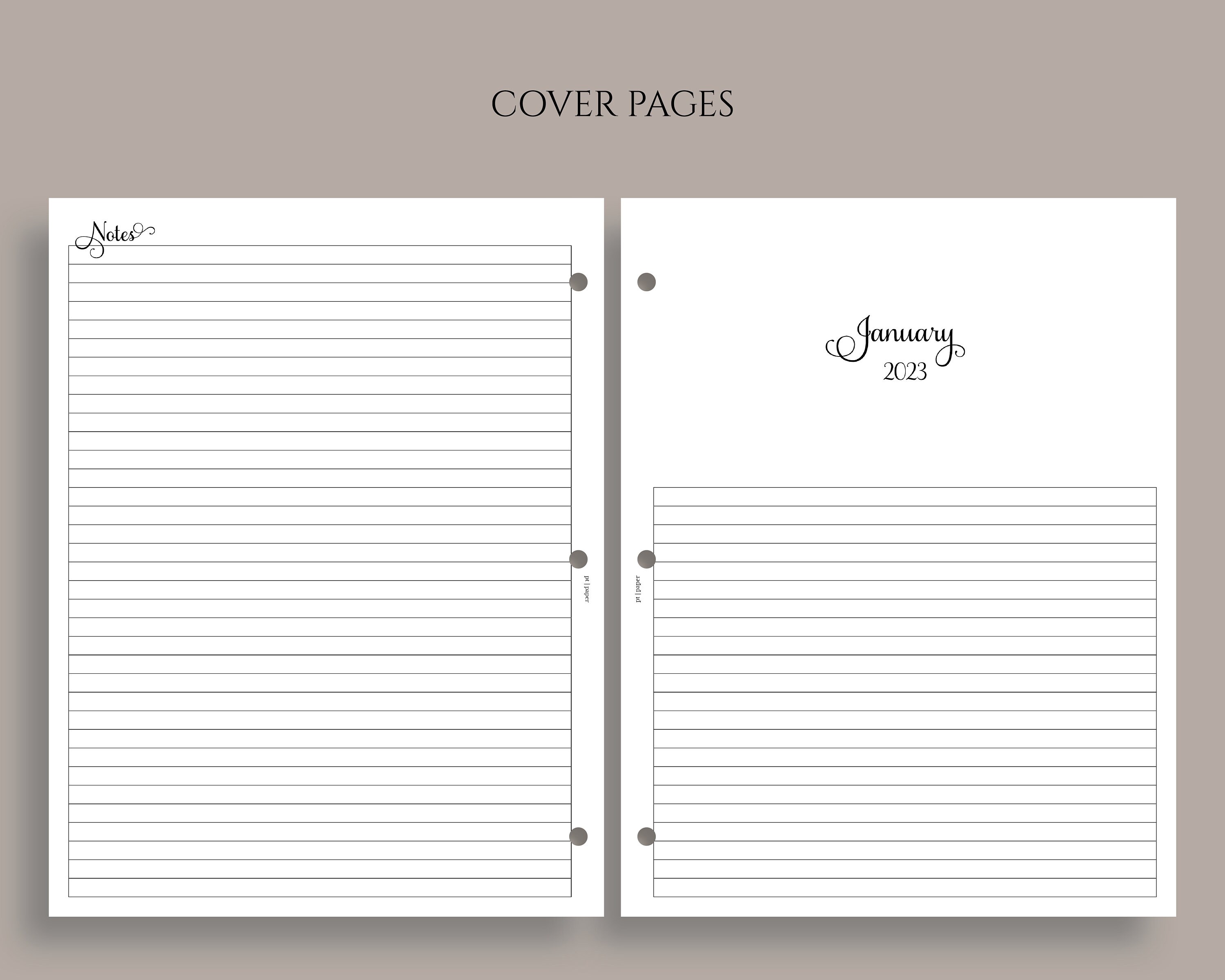Spot 2024 English Schedule A7 Daily Plan Notebook Planner Book