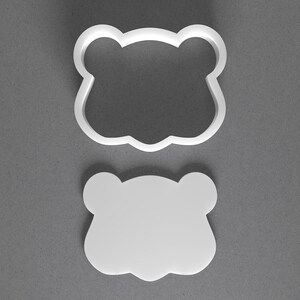 Groundhog Face Cookie Cutter & Ground Hog Head Polymer Clay Earring, Pottery Tool image 1