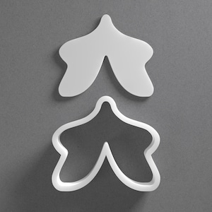 Floral Petal Ornament Cookie Cutter & Flower Leaf Polymer Clay Earring, Pottery Tool image 1
