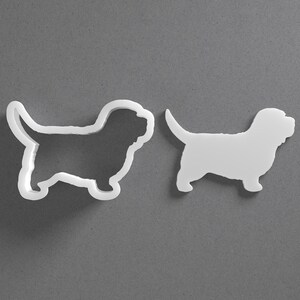 Petit Basset Griffon Vendéen Cookie Cutter & PBGV Polymer Clay Earring, Pottery Tool image 1