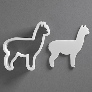 Alpaca Cookie Cutter & Llama Animal Polymer Clay Earring, Pottery Tool image 1