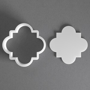 Plaque Cookie Cutter & Ornament Frame Polymer Clay Earring, Pottery Tool image 1