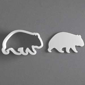 Wombat Cookie Cutter & Animal Polymer Clay Earring, Pottery Tool image 1