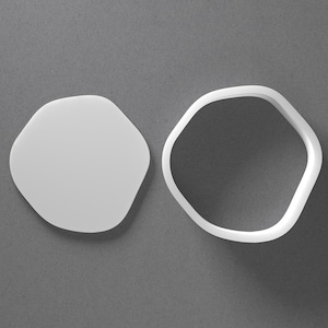 Organic Pebble Cookie Cutter & Oval Irregular Polymer Clay Earring, Pottery Tool