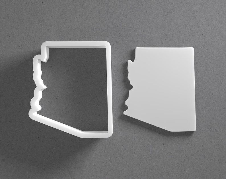 Arizona State Cookie Cutter From Mini To Large USA Phoenix Tucson Polymer Clay Jewelry And Earring Cutter Tool Mirrored Pair Set image 1