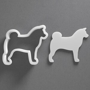 Shiba Inu Cookie Cutter & Dog Breed Polymer Clay Earring, Pottery Tool image 1