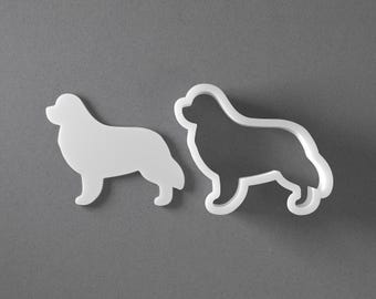 Newfoundland Cookie Cutter & Dog Breed Polymer Clay Earring, Pottery Tool