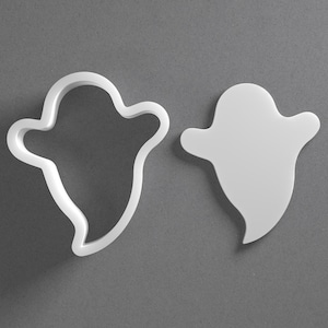 Cortador de galletas de fantasma de Halloween y pendiente de arcilla polimérica, herramienta de cerámica