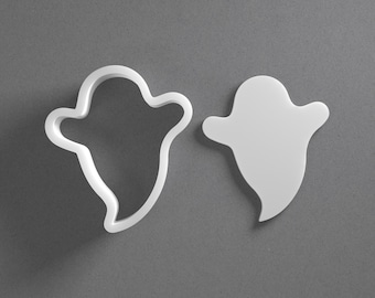 Halloween Ghost Cookie Cutter & Polymer Clay Earring, Pottery Tool