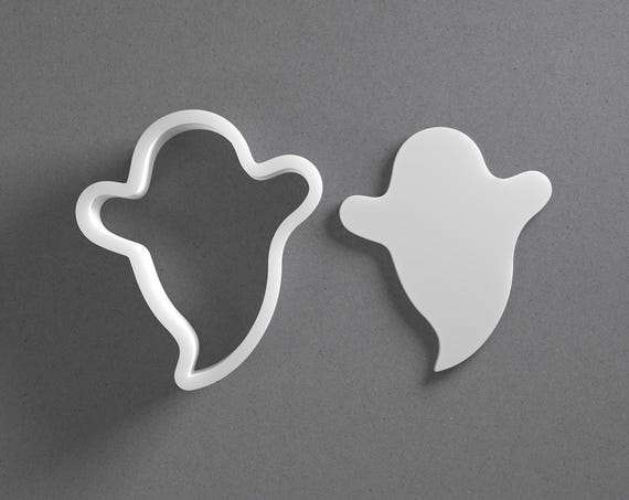 Halloween Ghost Cookie Cutter & Polymer Clay Earring, Pottery Tool