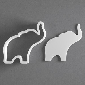 Elephant Cookie Cutter & Raised Trunk Polymer Clay Earring, Pottery Tool
