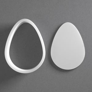 Ei-Ausstechform & Oval Ostern Ohrring aus Fimo, Keramik-Werkzeug