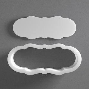 Plaquette Koekjesuitsteker en ornamentlijst polymeerklei oorbel, aardewerkgereedschap