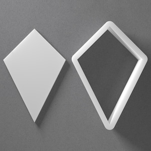 Crystal Shaped Cookie Cutter & Diamond Polymer Clay Earring, Pottery Tool