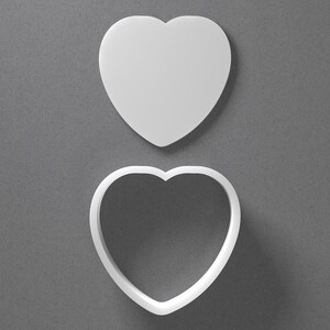 Heart Candy Shape Cookie Cutter & Polymer Clay Earring, Pottery Tool image 1