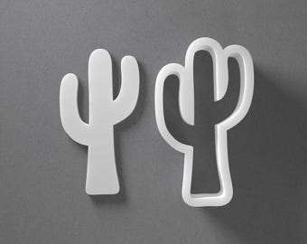 Cactus Cookie Cutter - From Mini To Large - Polymer Clay Jewelry And Earring Cutter Tool - Mirrored Pair Set