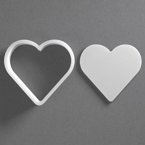 Heart Cookie Cutter & Simple Polymer Clay Earring, Pottery Tool image 1