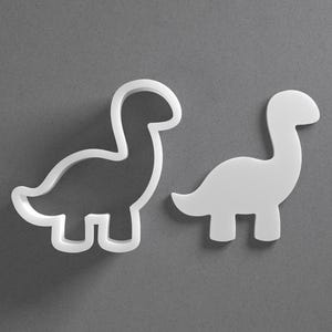 Dinosaur Cookie Cutter & Animal Polymer Clay Earring, Pottery Tool image 1