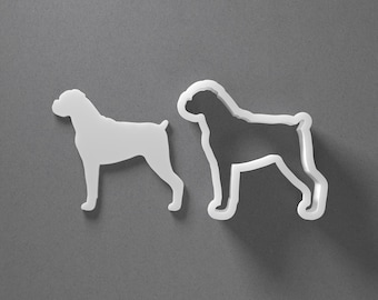 Boxer Cookie Cutter & German Deutcher Dog Breed Polymer Clay Earring, Pottery Tool