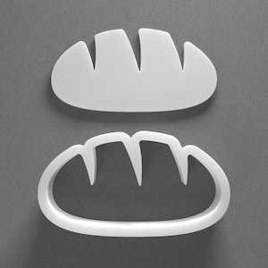 Loaf Of Bread Cookie Cutter & Food Polymer Clay Earring, Pottery Tool