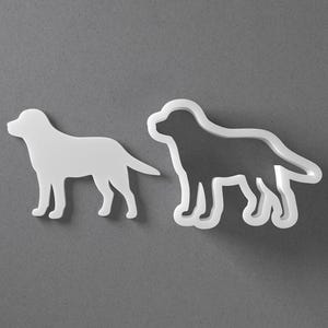 Labrador Cookie Cutter & Dog Breed Polymer Clay Earring, Pottery Tool image 1
