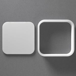 Rundad fyrkantig kakform och rundade hörn örhänge i polymerlera, keramikverktyg