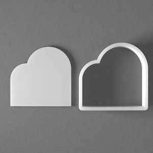 Double Arch Cookie Cutter & Alabaster Window Arc Polymer Clay Earring, Pottery Tool image 1