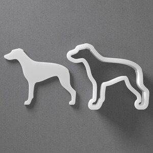 Whippet Cookie Cutter & Dog Breed Polymer Clay Earring, Pottery Tool image 1