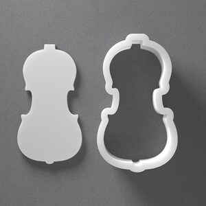 Violin Cookie Cutter & Viola Music Instrument Polymer Clay Earring, Pottery Tool image 1