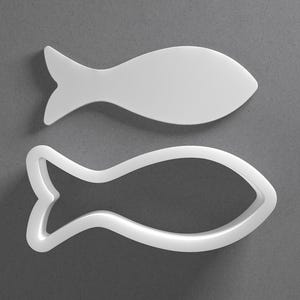 Cortador de galletas de pez y pendiente de arcilla polimérica de sardina, herramienta de cerámica