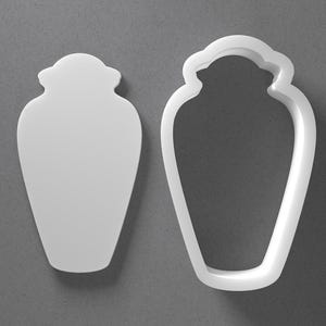 Urn Cookie Cutter & Vase Polymer Clay Earring, Pottery Tool image 1