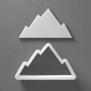 Mountain Cookie Cutter & Range Polymer Clay Earring, Pottery Tool